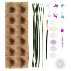 Hobbyset Bloemen van Eierdozen Pastelkleuren