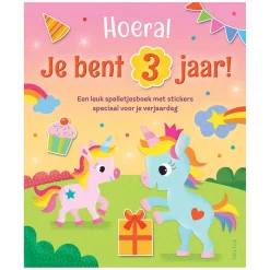 Hoera! Je bent 3 jaar! Eenhoorns