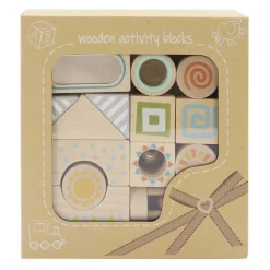 Houten Activeitein Blokken, 14dlg.