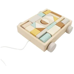 Houten Blokken Kar, 25dlg.