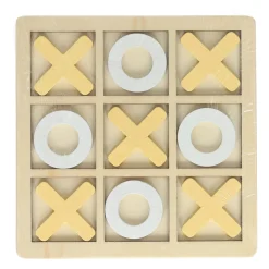 Houten Boter, Kaas en Eieren Spel - 14x14cm