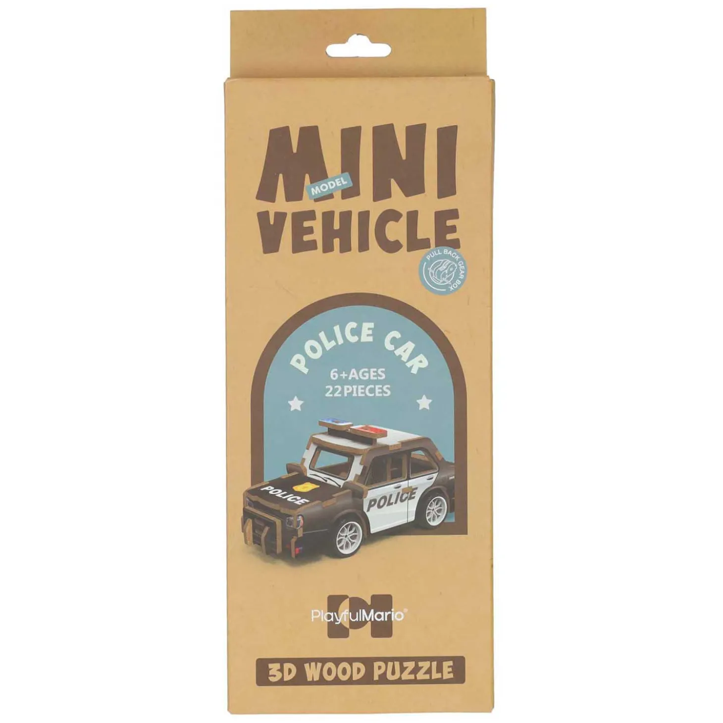 Houten Bouwpakket 3D Politieauto
