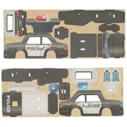 Houten Bouwpakket 3D Politieauto