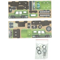 Houten Bouwpakket 3D Safariwagen