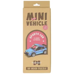 Houten Bouwpakket 3D Sportwagen