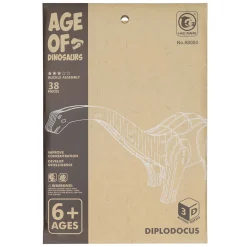 Houten Bouwpakket Dino 3D Diplodocus