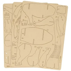 Houten Bouwpakket Dino 3D Diplodocus