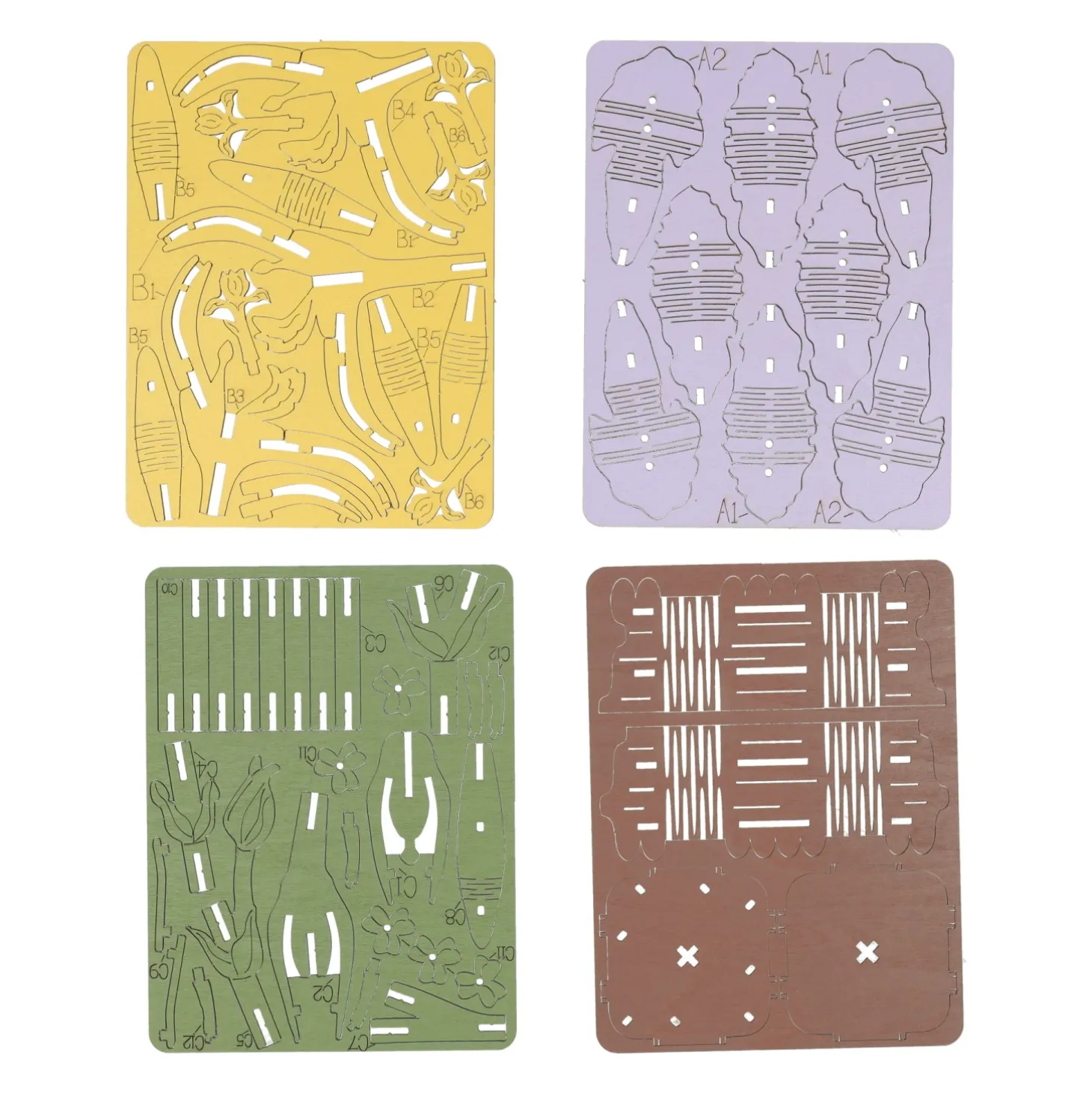 Houten 3D Bouwpakket Iris - 60dlg.