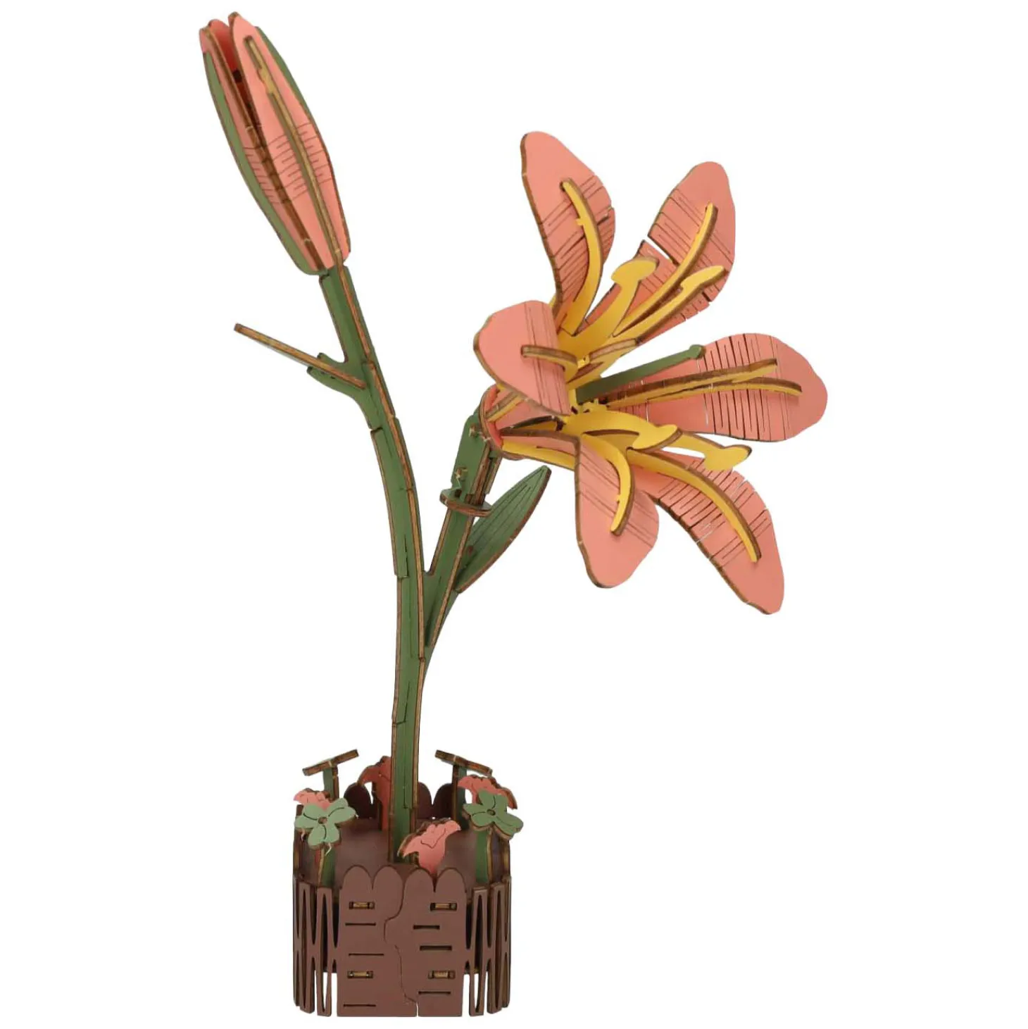 Houten 3D Bouwpakket Lelie - 71dlg.