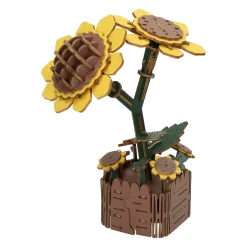 Houten 3D Bouwpakket Zonnebloemen - 121dlg.