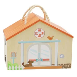 Houten Dierenarts Speelset, 13dlg.