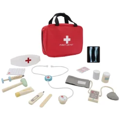 Houten Dokter Speelset in Tas - 14 dlg.