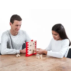 Houten Evenwichtsspel Vallende Muur