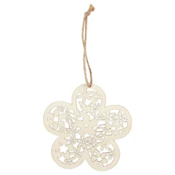 Houten Figuren Vlinder Bloem en Vogel, 90st.