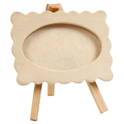 Houten Fotolijst op Ezel, 13,2x11,5cm