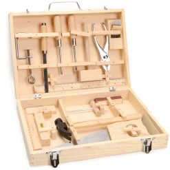 Houten Gereedschapskist, 16dlg.