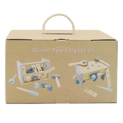 Houten Gereedschapskist Draagbaar, 17dlg.