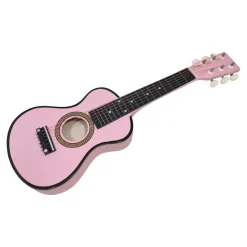 Houten Gitaar Roze - 6 snaren