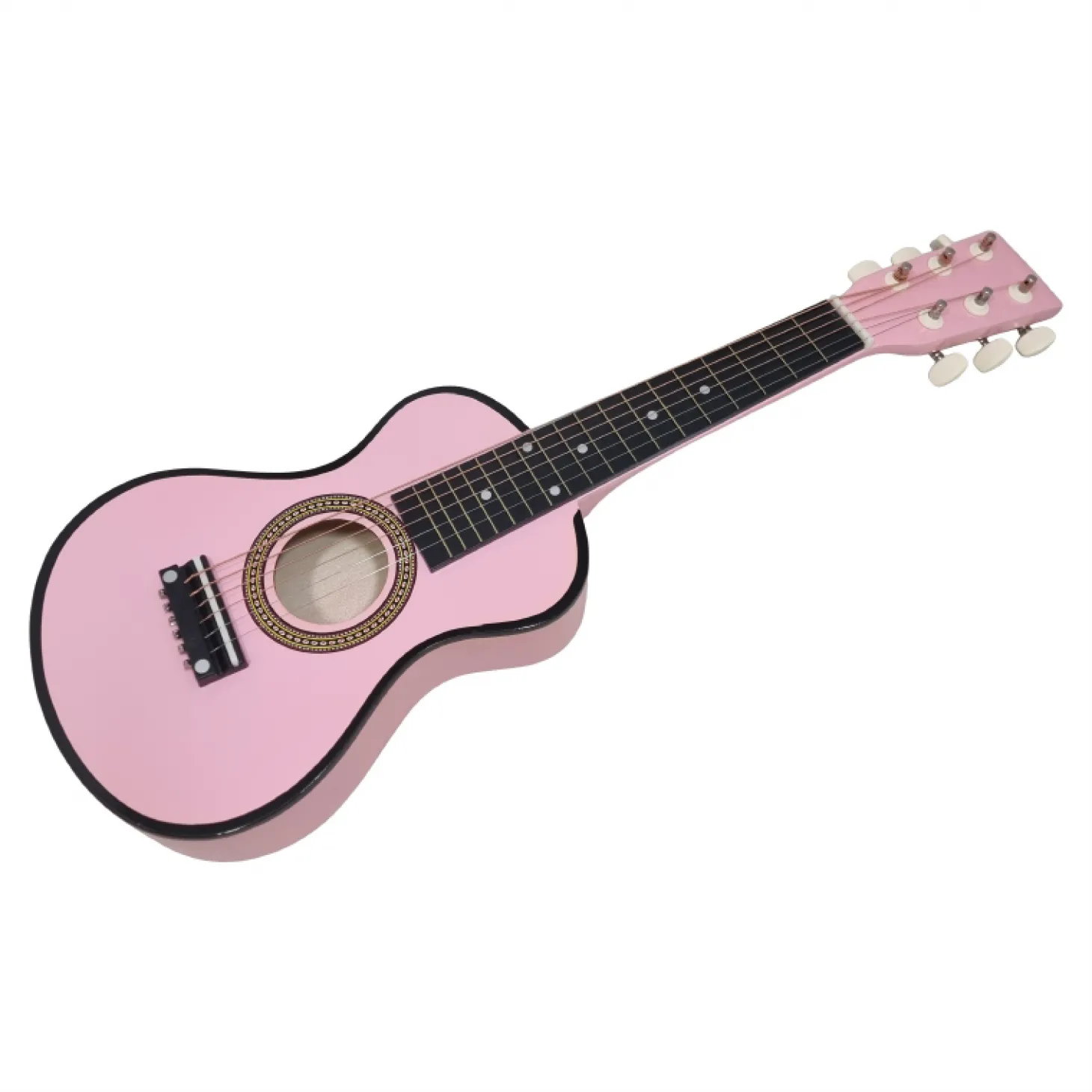 Houten Gitaar Roze - 6 snaren