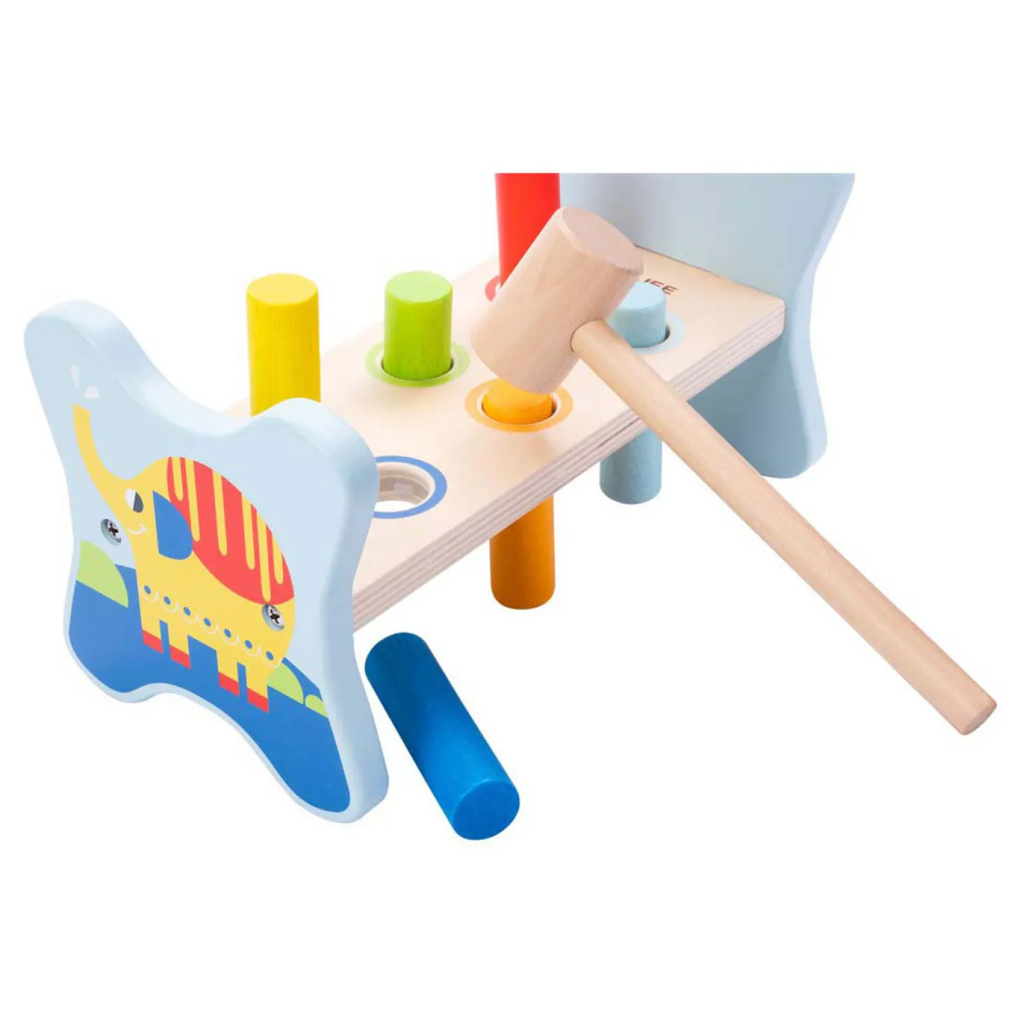 Houten Hamerbank Olifant