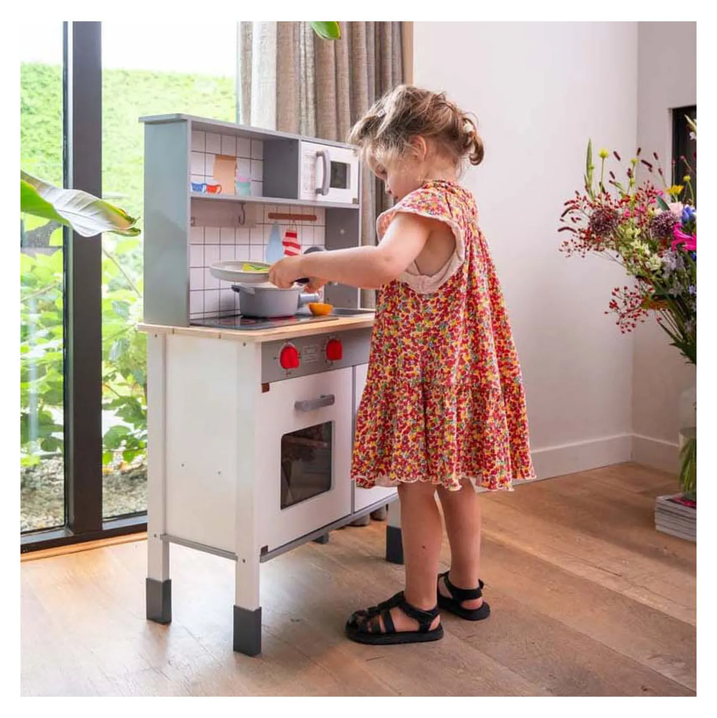 Houten Keukentje met Accessoires