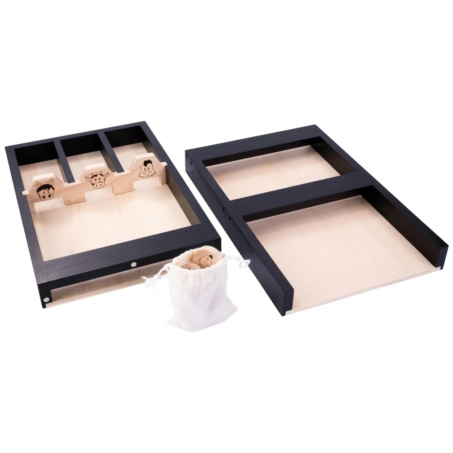 Houten Kinder Sjoelbak Dieren, 80cm