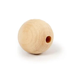 Houten Kralen, Ø 2cm, 200st.