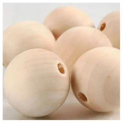 Houten Kralen Ø 25mm, 8st.