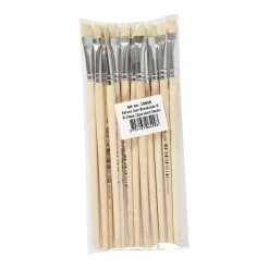 Houten Kwasten - Nr. 8, Korte Steel, 12st.