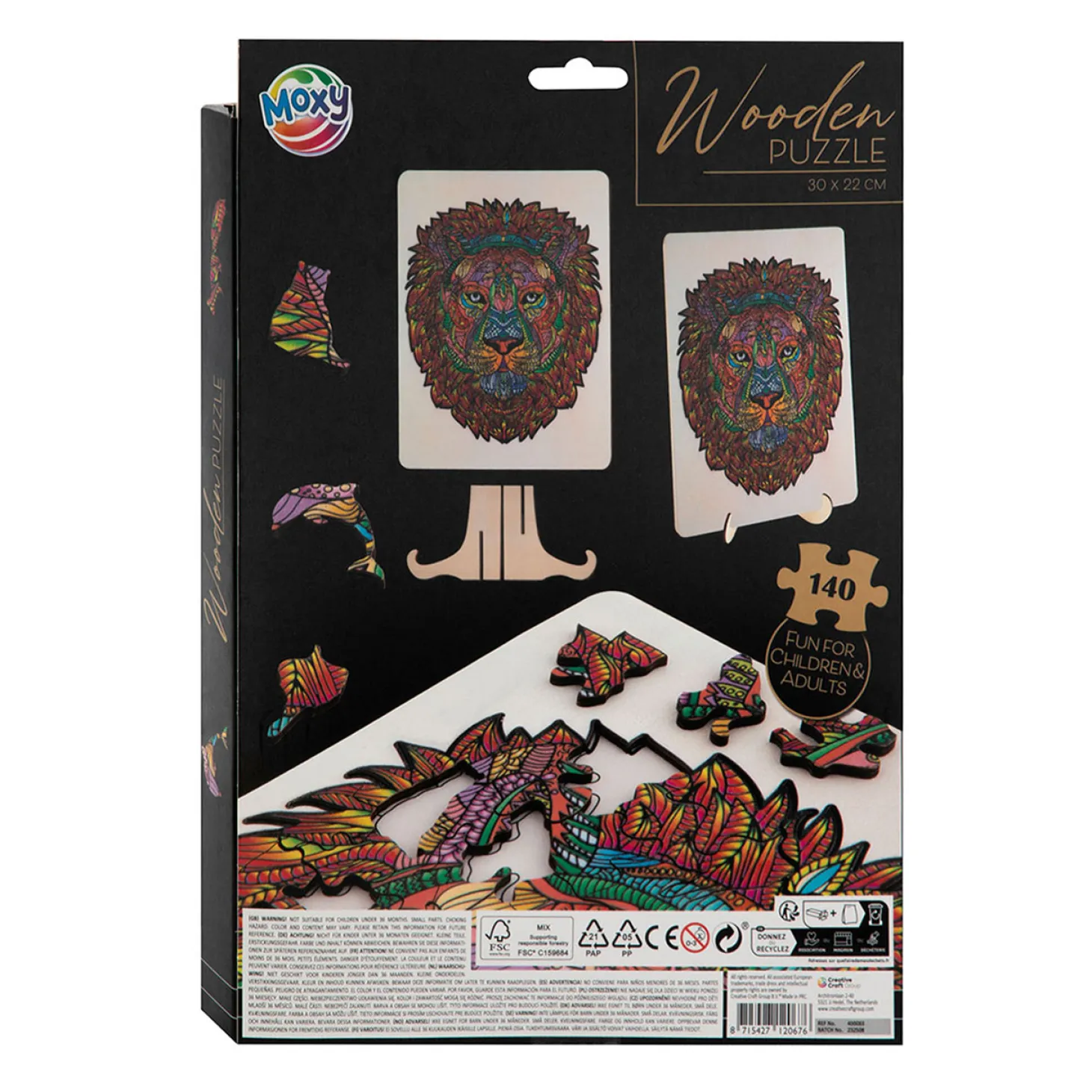 Houten Legpuzzel Leeuw, 140st.