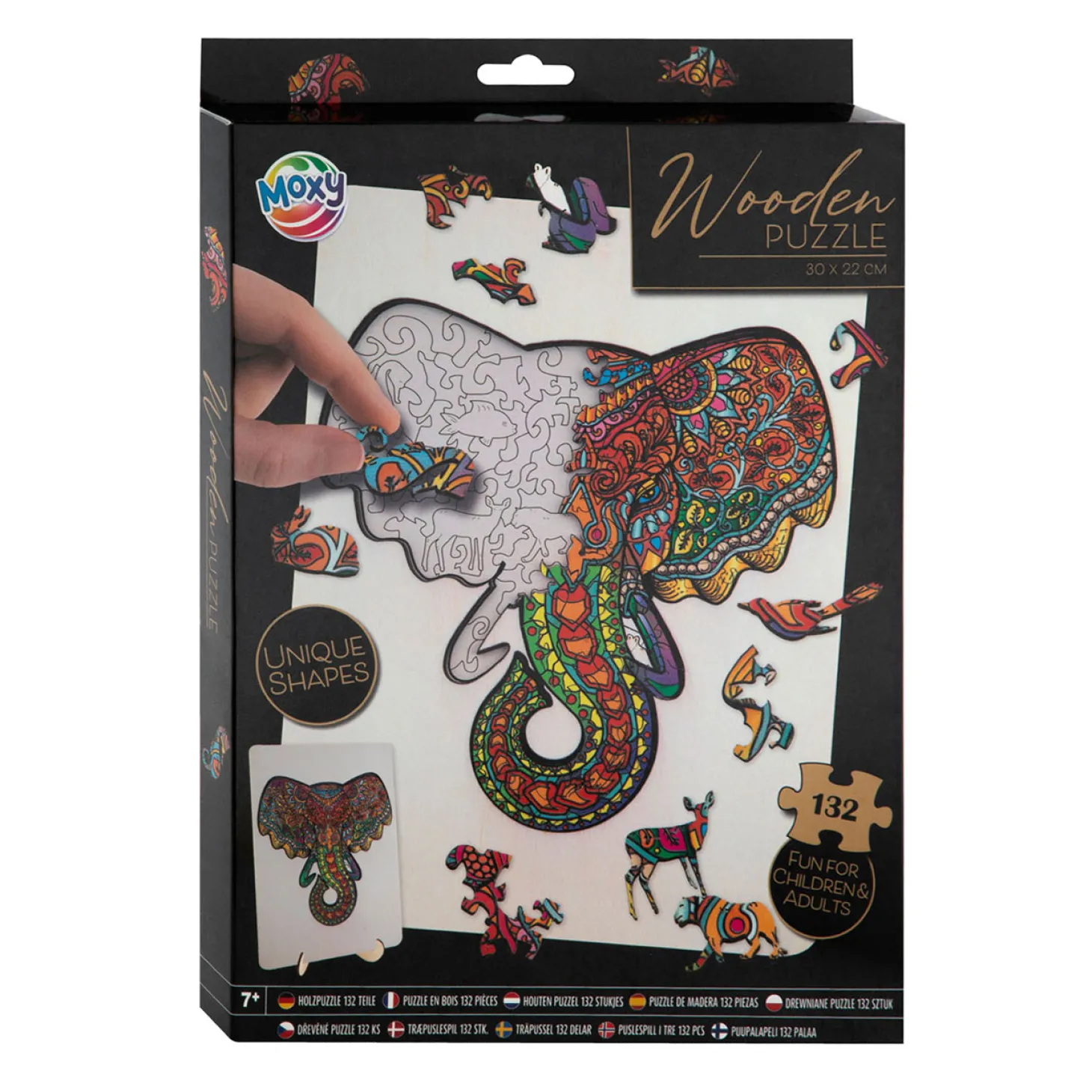 Houten Legpuzzel Olifant, 132st.