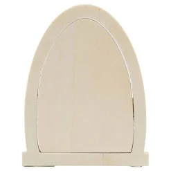 Houten Miniatuur Deur met Scharnieren, 13x10cm