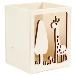 Houten Pennenbakje Giraffe