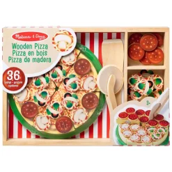Houten Pizza Party Speelset - 36dlg.