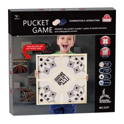 Houten Puck Schietspel - 4 Spelers