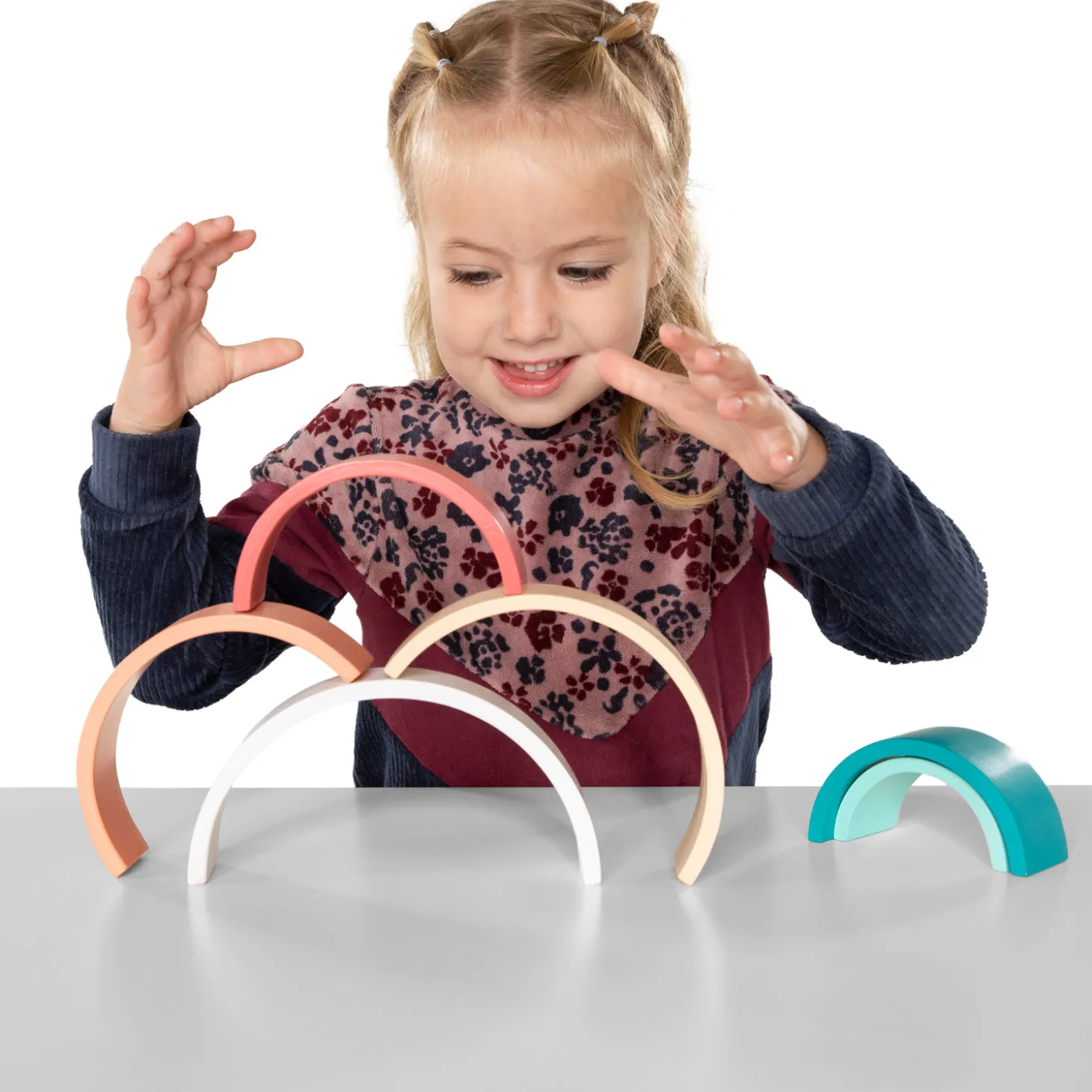 Houten Regenboog - Pastel