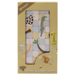 Houten Slangen en Ladders Spel