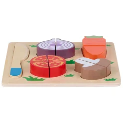 Houten Snijpuzzel Groente, 9st.