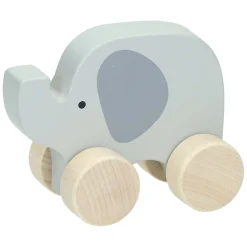Houten Speelfiguur - Olifant op Wielen