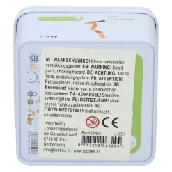 Houten Spelletje in Blikje - Domino Race