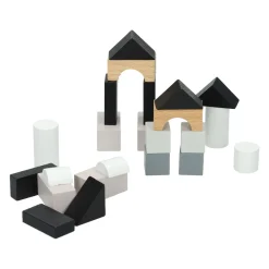 Houten Spelletje in Blikje - Bouwblokken