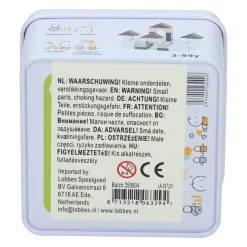 Houten Spelletje in Blikje - Bouwblokken