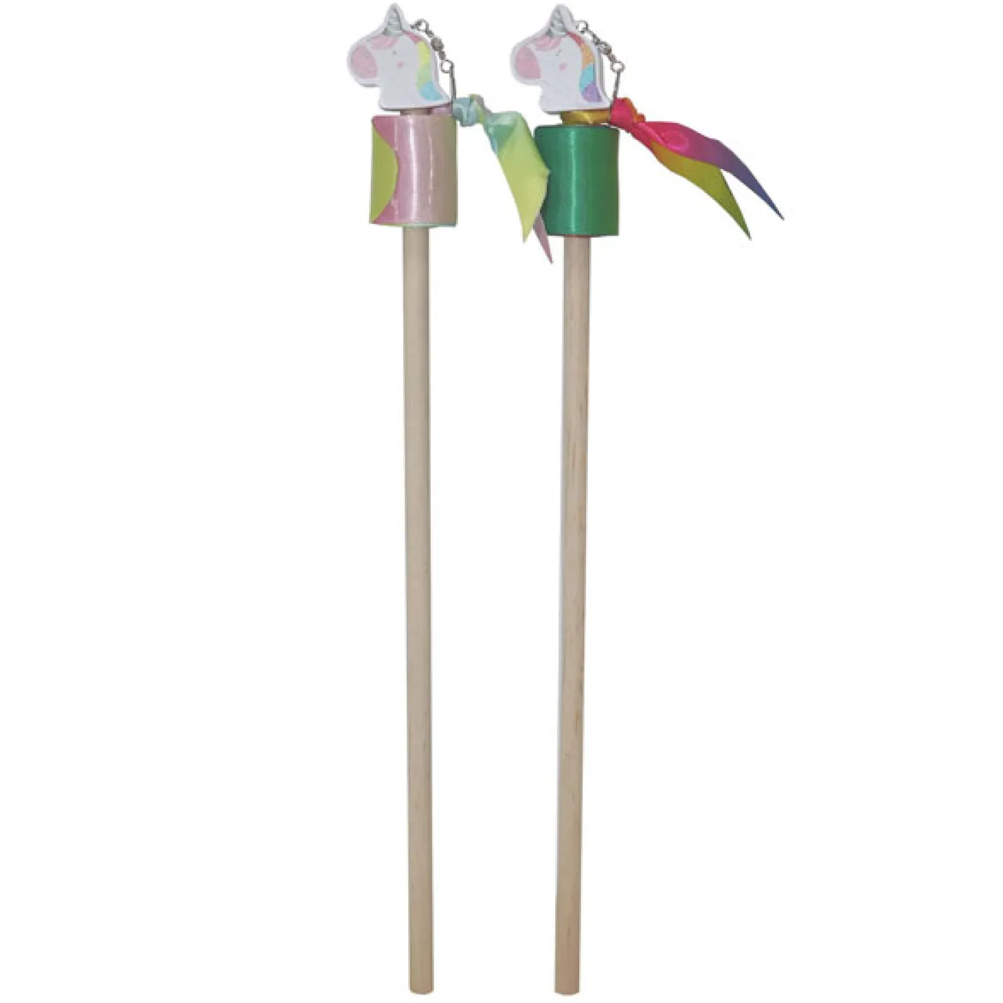 Houten Stok met Danslint Eenhoorn