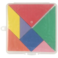 Houten Tangrampuzzel, 7st.