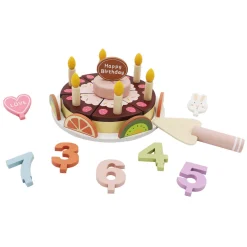 Houten Verjaardagstaart, 27dlg.