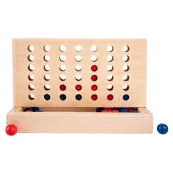 Houten Vier op een Rij-spel