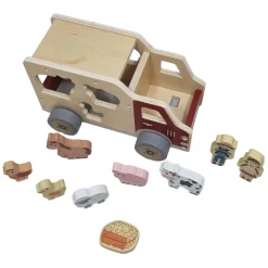 Houten Vormenauto Boerderijdieren