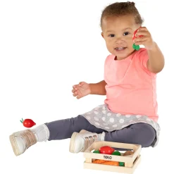 Houten Winter Groenten in een Kratje