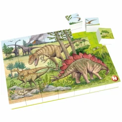 Hubelino Blokpuzzel Dinosaurus Wereld - 35st.