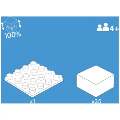 Hubelino Blokpuzzel Dinosaurus Wereld - 35st.